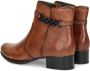 Rieker Stijlvolle cognac enkellaars met zwarte riem Brown Dames - Thumbnail 15