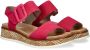 Rieker Revolution suède sandalen fuchsia - Thumbnail 13