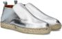 SHABBIES Espadrilles Dames Elche Lofa Metallic Maat: 39 Materiaal: Leer Kleur: Zilver - Thumbnail 12