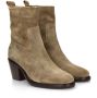 Shabbies Amsterdam Shabbies Julie Ankle Boot Enkellaarsjes Enkelboots met rits Dames Beige - Thumbnail 9