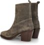 Shabbies Amsterdam Shabbies Julie Ankle Boot Enkellaarsjes Enkelboots met rits Dames Taupe - Thumbnail 8