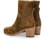 Shabbies Amsterdam Shabbies Lieve G Ankle Boot Enkellaarsjes Enkelboots met rits Dames Bruin - Thumbnail 8