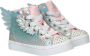 Skechers Twinkle Toes hoge sneakers met lichtjes zilver Imitatieleer 28 - Thumbnail 12