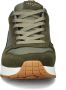 Skechers Uno Stacre Heren Sneakers Olijfgroen - Thumbnail 3