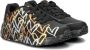 Skechers Uno Lite sneakers zwart Meisjes Imitatieleer All over print 35 - Thumbnail 12