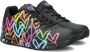 Skechers Lage Sneakers Highlight Love 177981 BKMT Black Multi - Thumbnail 120