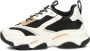 Steve Madden JPossession chunky sneakers zwart beige Meisjes Textiel Meerkleurig 32 - Thumbnail 3