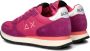 Sun68 Fuchsia Suède Sneakers met Dubbele Witte Veters Pink Dames - Thumbnail 13