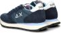 Sun 68 Dames Sneaker Ally Solid Nylon Navy Blue BLAUW - Thumbnail 8