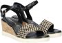 Tamaris Vegan Sleehak Sandalette met Geweven Bandje Black - Thumbnail 8