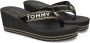 Tommy Hilfiger Sport Tommy Hilfiger Webbing Wedge dames sandaal Zwart - Thumbnail 8