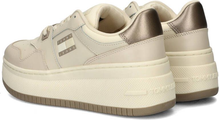 Tommy Jeans Retro Basket Flatform Metal lage sneakers