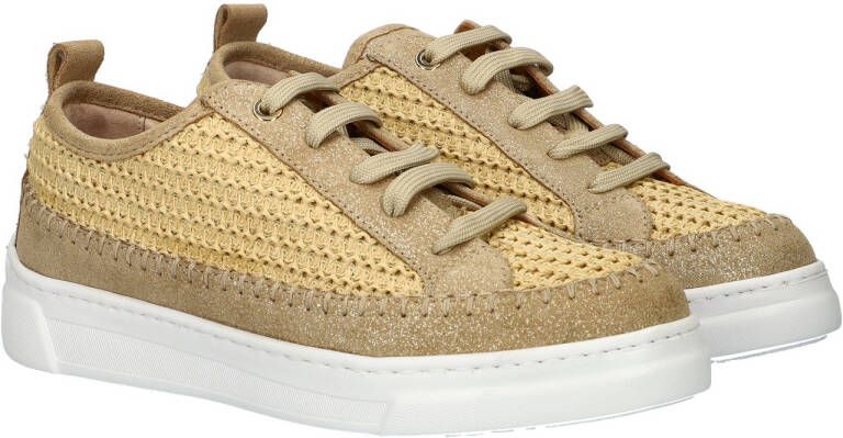 Unisa Fleur Raffia lage sneakers