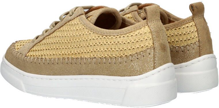 Unisa Fleur Raffia lage sneakers