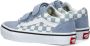 Vans Old Skool Color Theory Checkerboard sneakers lichtblauw wit Textiel 31 - Thumbnail 10