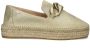 Fred de la Bretoniere Metal Suede Espadrilles Beige Dames - Thumbnail 4