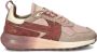 Kaotiko Detroit Faded chunky leren sneakers oudroze - Thumbnail 2