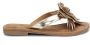 Lazamani Lily Leren Dames Slippers Gold - Thumbnail 2