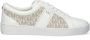 Michael Kors Beige Veterschoenen Sneakers Juno Stripe Beige Dames - Thumbnail 3