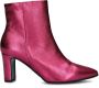 Nelson leren enkellaarzen roze metallic - Thumbnail 1