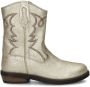 Nelson Kids leren cowboylaarzen goud metallic Meisjes Leer 31 - Thumbnail 2