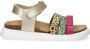 Nelson Kids leren sandalen goud groen roze Multi Meisjes Leer Meerkleurig 33 - Thumbnail 2