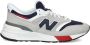 New Balance 997 sneakers lichtgrijs donkerblauw rood - Thumbnail 1