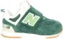 New Balance 574 sneakers donkergroen lichtgroen wit Jongens Meisjes Suede 23 5 - Thumbnail 6