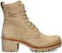 Panama Jack Stijlvolle Veterschoenen met Hakken Beige Dames - Thumbnail 4