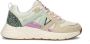 POELMAN C18582X9PSH23 Beige Pink Green Beige Mesh Lage sneakers Dames - Thumbnail 3