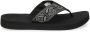 Reef Spring Woven Black White Dames Slippers Zwart Wit - Thumbnail 2