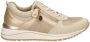 Remonte Beige Metallic Glitter Sneaker met Rits Beige Dames - Thumbnail 3