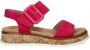 Rieker Revolution suède sandalen fuchsia - Thumbnail 12