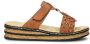 Rieker Heren Cognac Synthetische Slipper Brown Heren - Thumbnail 3