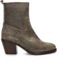 Shabbies Amsterdam Shabbies Julie Ankle Boot Enkellaarsjes Enkelboots met rits Dames Taupe - Thumbnail 3