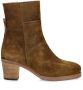 Shabbies Amsterdam Shabbies Lieve G Ankle Boot Enkellaarsjes Enkelboots met rits Dames Bruin - Thumbnail 4