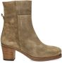 Shabbies Amsterdam Shabbies Lieve G Ankle Boot Enkellaarsjes Enkelboots met rits Dames Beige - Thumbnail 4