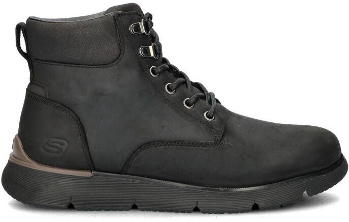 Skechers Augustino heren veterboot Zwart