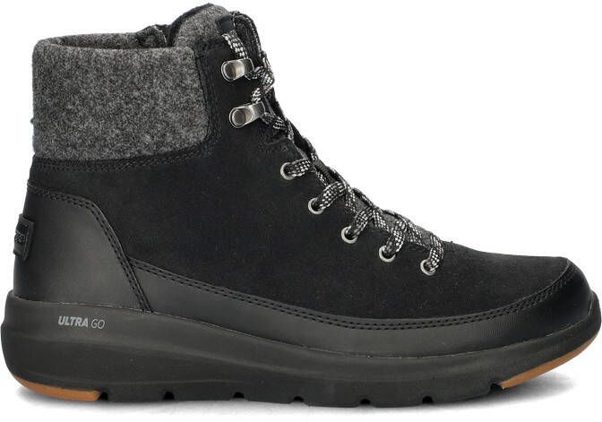 Skechers Glacial Ultra dames veterboot Zwart