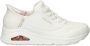 Skechers Hands Free Slip-Ins Uno dames sneaker art 177112 WHT Wit - Thumbnail 2