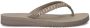 Skechers Meditation Butterfly Garden VEGAN Slipper Vrouwen Taupe - Thumbnail 3