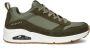 Skechers Uno Stacre Heren Sneakers Olijfgroen - Thumbnail 1