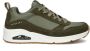 Skechers Uno Stacre Heren Sneakers Olijfgroen - Thumbnail 2