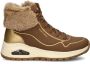 Skechers Uno Rugged Fall Shimmer Dames Laarzen Taupe Goud - Thumbnail 3