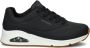 Skechers Dames Sneaker Uno 73690 BLK Zwart Wide Fit - Thumbnail 2