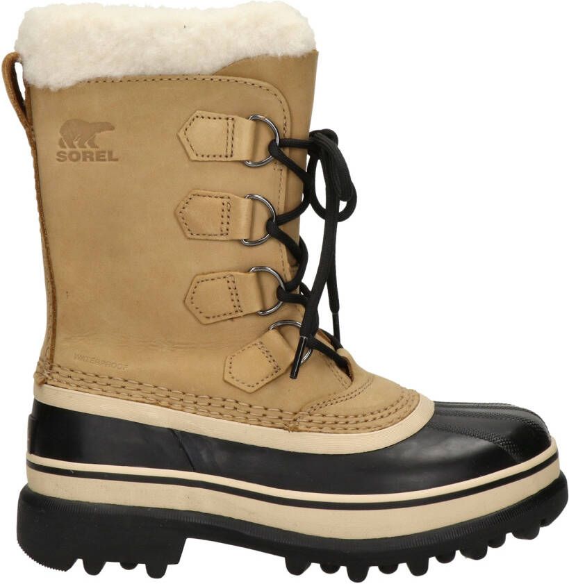 Sorel Caribou leren snowboots cognac