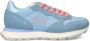 SUN68 Sun 68 Ally Solid Nylon Sneakers Dames Blauw - Thumbnail 3