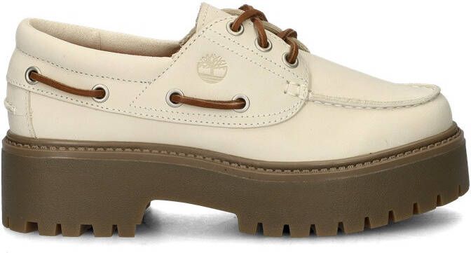 Timberland Stone Street Boat Shoe dames veterschoen Wit