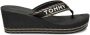 Tommy Hilfiger Sport Tommy Hilfiger Webbing Wedge dames sandaal Zwart - Thumbnail 3