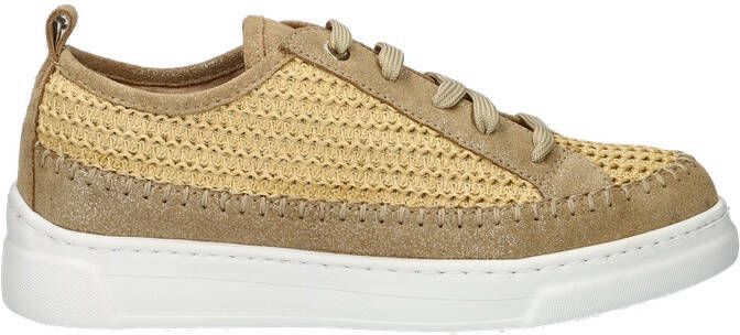 Unisa Fleur Raffia lage sneakers